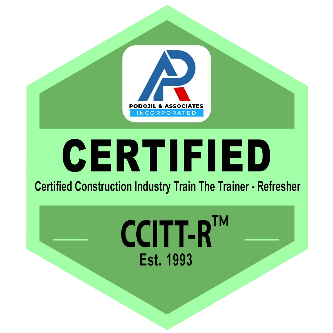 Certified Construction Industry Train the Trainer - Refresher (CCITT-R) Badge